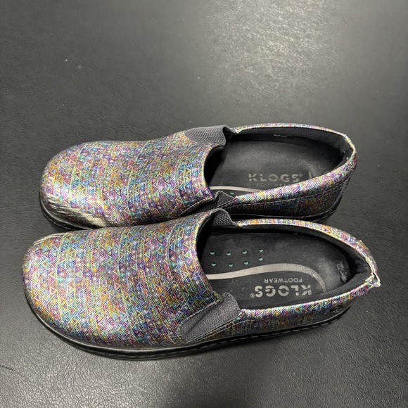 Klogs Mission Clog‎ Women's US 7.5 Slip On Resistant Shoes Geometric Print Black - Picture 3 of 7